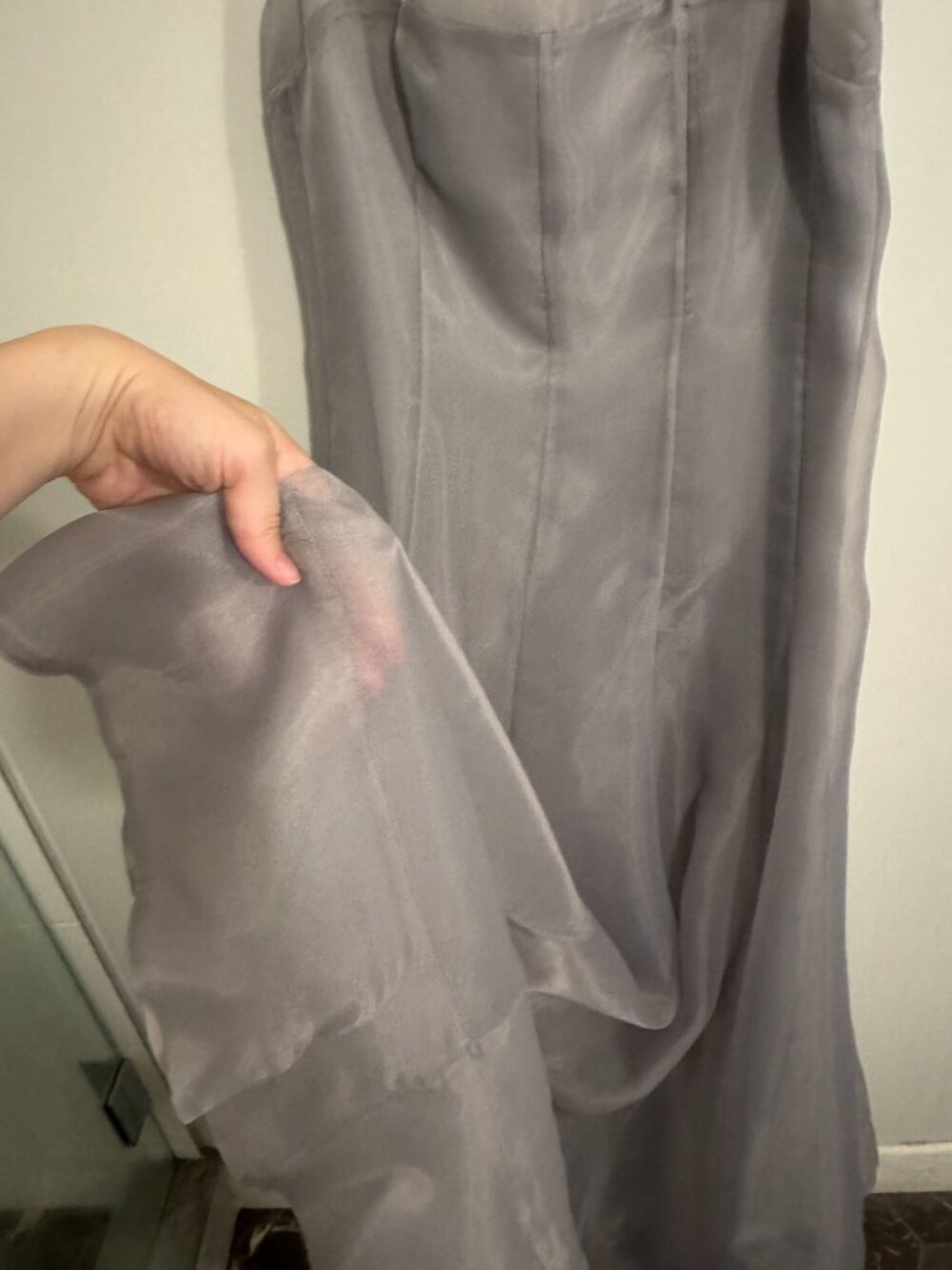 Grey STAUD Gustav Organza Gown Size Small NWOT - Picture 7 of 8